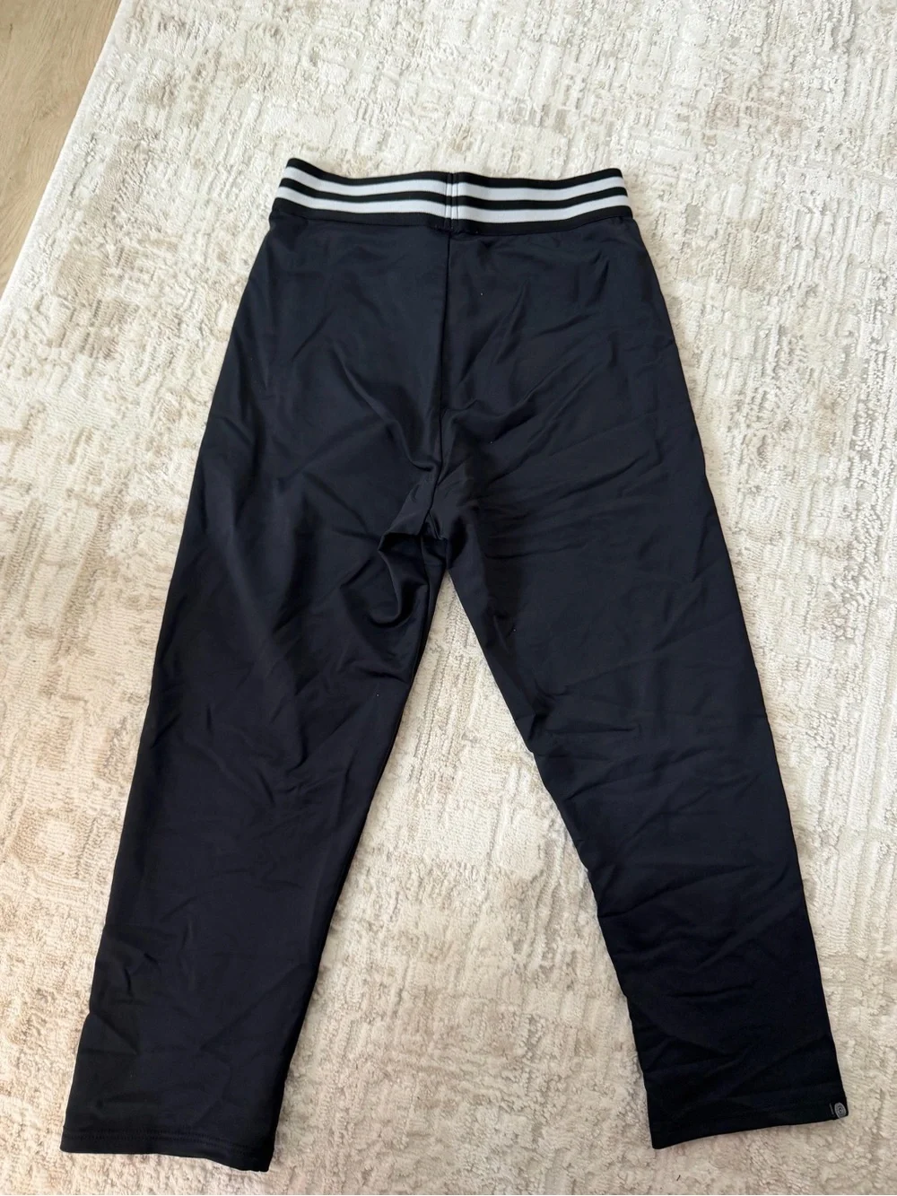 Onzie Black Joggers with Striped Elastic Waistband